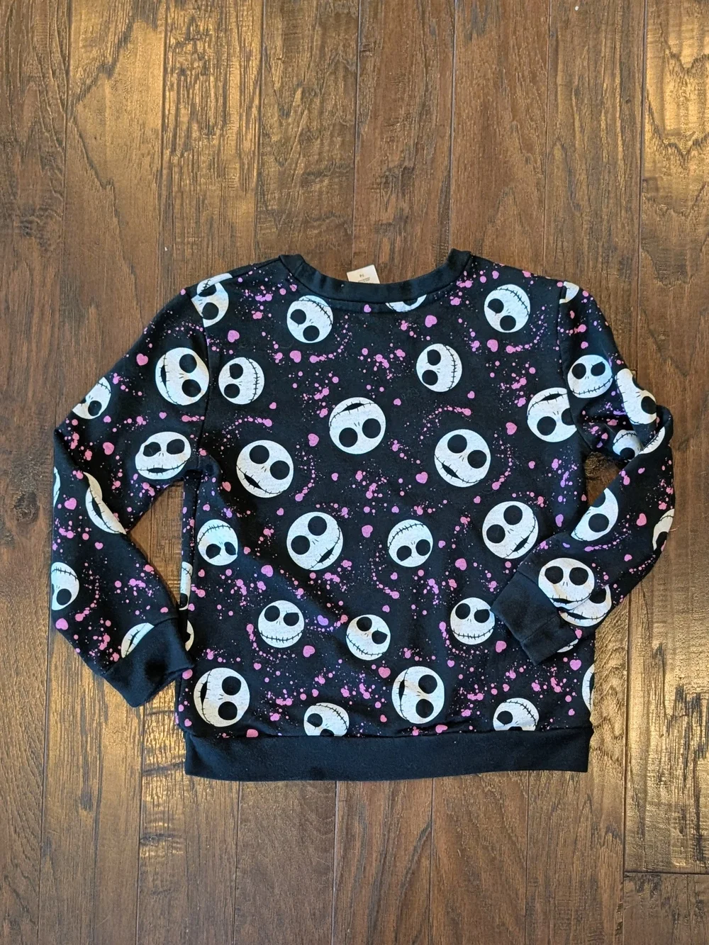Disney Nightmare Before Christmas Girls Set: 2 Teess, Zip Hoodie, & Pullover 7/8
